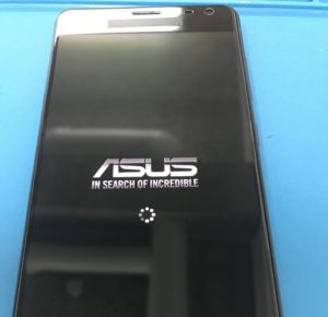 ZenfoneARの液晶不良での画面交換修理完了後写真