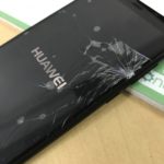 HUAWEInovalite2の画面ガラス割れ修理前拡大写真