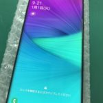 Galaxy note8 の液晶画面交換修理後の写真