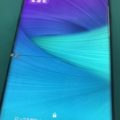 note8の画面割れで操作できない状態の液晶画面交換前修理写真