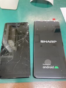 sense4basicの画面修理前後比較写真